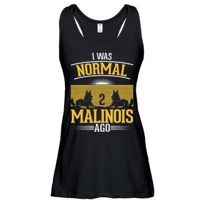 I Was Normal 2 Malinois Ago Belgian Malinois Ladies Essential Flowy Tank