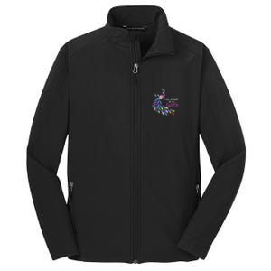 I Was Not Made To Be Subtle Peacock Core Soft Shell Jacket