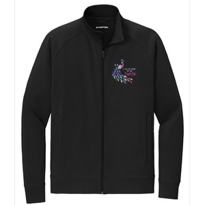 I Was Not Made To Be Subtle Peacock Stretch Full-Zip Cadet Jacket