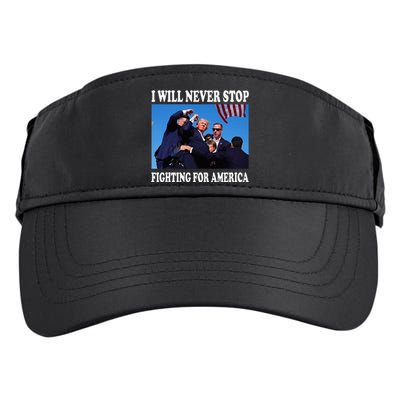 I Will Never Stop Fighting For America Adult Drive Performance Visor