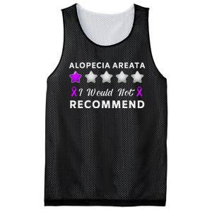 I Would Not Recommend Funny Alopecia Areata Awareness Gift Mesh Reversible Basketball Jersey Tank