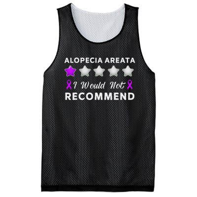 I Would Not Recommend Funny Alopecia Areata Awareness Gift Mesh Reversible Basketball Jersey Tank