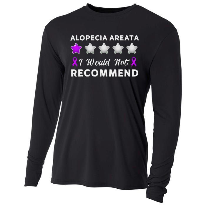 I Would Not Recommend Funny Alopecia Areata Awareness Gift Cooling Performance Long Sleeve Crew