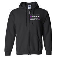 I Would Not Recommend Funny Alopecia Areata Awareness Gift Full Zip Hoodie