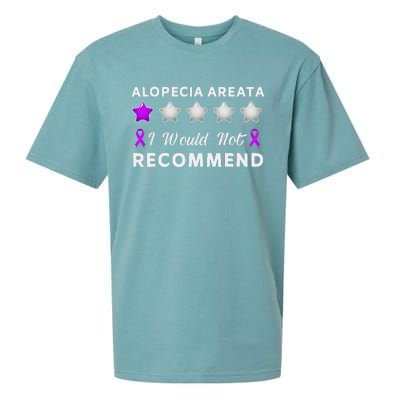 I Would Not Recommend Funny Alopecia Areata Awareness Gift Sueded Cloud Jersey T-Shirt