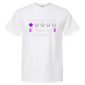 I Would Not Recommend Funny Alopecia Areata Awareness Gift Garment-Dyed Heavyweight T-Shirt