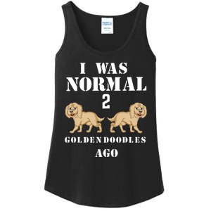 I Was Normal 2 Goldendoodles Ago Ladies Essential Tank