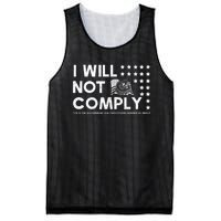 I Will Not Comply Gadsden Flag Patriotic Mesh Reversible Basketball Jersey Tank