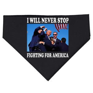 I Will Never Stop Fighting For America USA-Made Doggie Bandana