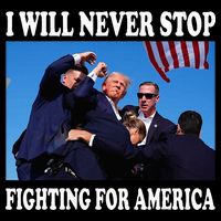 I Will Never Stop Fighting For America Womens T-Shirt