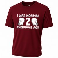 I Was Normal 2 Sheepdogs Ago Cooling Performance Crew T-Shirt