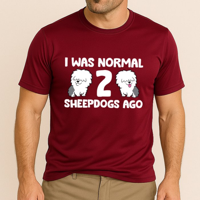 I Was Normal 2 Sheepdogs Ago Cooling Performance Crew T-Shirt