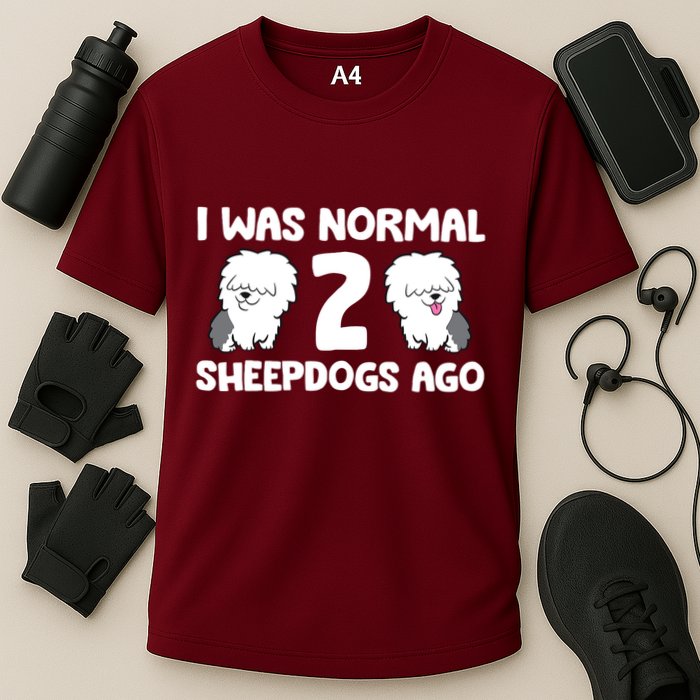 I Was Normal 2 Sheepdogs Ago Cooling Performance Crew T-Shirt