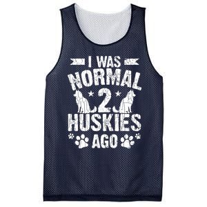 I Was Normal 2 Huskies Ago Funny Dog Owner Lover Graphic Mesh Reversible Basketball Jersey Tank