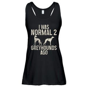 I Was Normal 2 Greyhounds Ago Greyhound Funny Greyhound Lovers Ladies Essential Flowy Tank