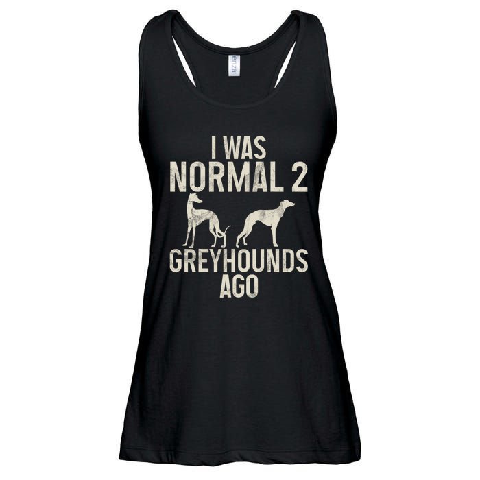 I Was Normal 2 Greyhounds Ago Greyhound Funny Greyhound Lovers Ladies Essential Flowy Tank