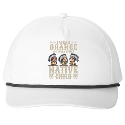 I Wear Orange For Every American Native Child Indian Pride Snapback Five-Panel Rope Hat