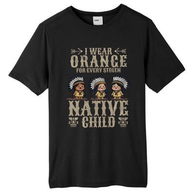 I Wear Orange For Every American Native Child Indian Pride Tall Fusion ChromaSoft Performance T-Shirt