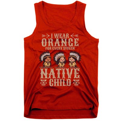 I Wear Orange For Every American Native Child Indian Pride Tank Top