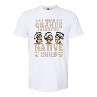 I Wear Orange For Every American Native Child Indian Pride Softstyle CVC T-Shirt