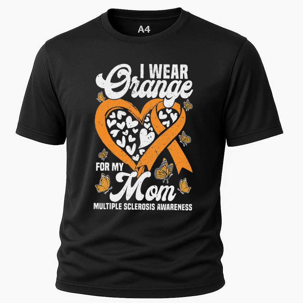 I Wear Orange For My Mom Ms Multiple Sclerosis Awareness Performance Shirt
