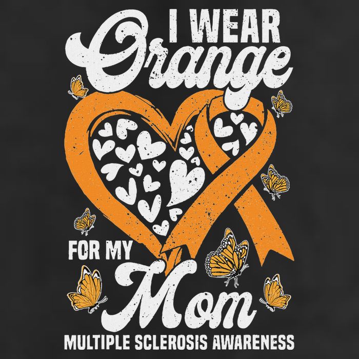 I Wear Orange For My Mom Ms Multiple Sclerosis Awareness Golf Towel