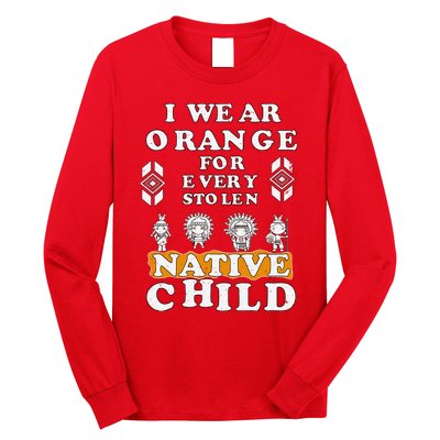 I Wear Orange For Every American Native Child Indian Prid Long Sleeve Shirt