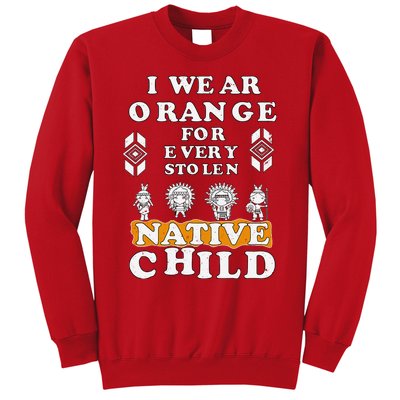 I Wear Orange For Every American Native Child Indian Prid Sweatshirt