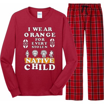 I Wear Orange For Every American Native Child Indian Prid Long Sleeve Pajama Set