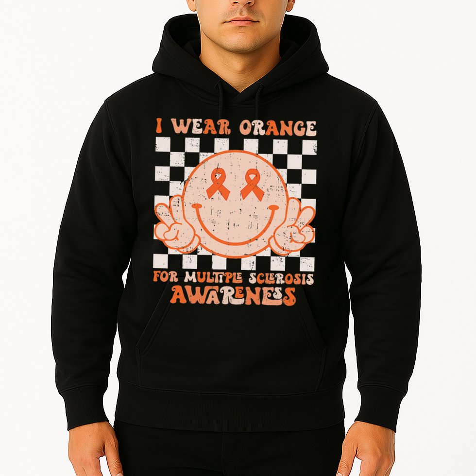 I Wear Orange For Multiple Sclerosis Awareness Ms Warrior Hoodie