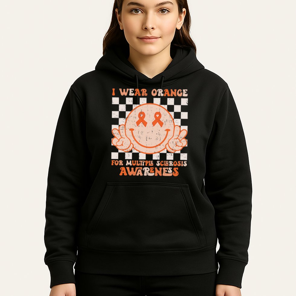 I Wear Orange For Multiple Sclerosis Awareness Ms Warrior Hoodie
