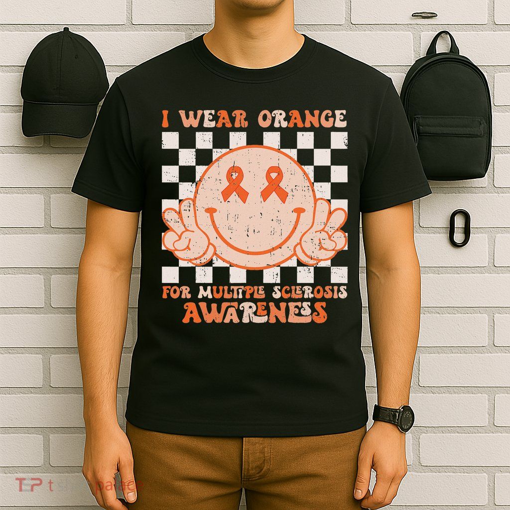 I Wear Orange For Multiple Sclerosis Awareness Ms Warrior T-Shirt