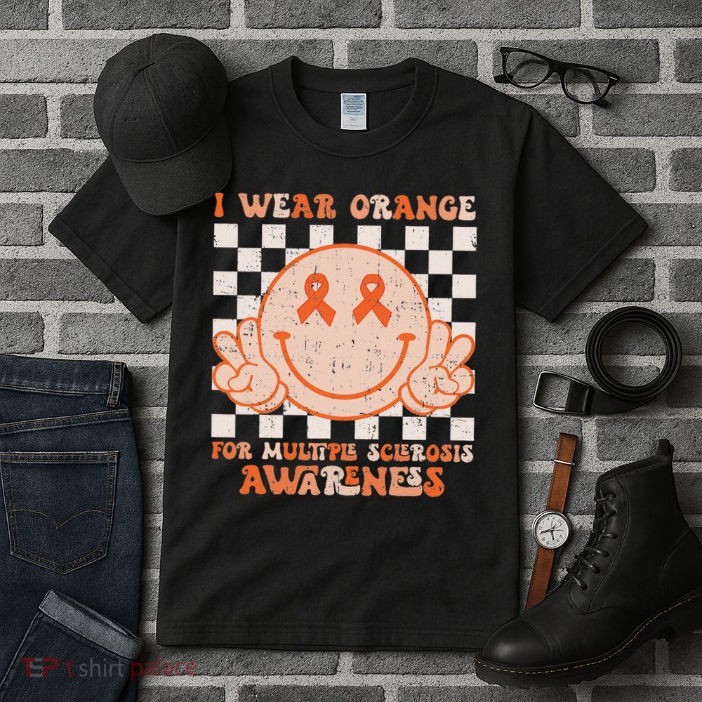 I Wear Orange For Multiple Sclerosis Awareness Ms Warrior Tall T-Shirt