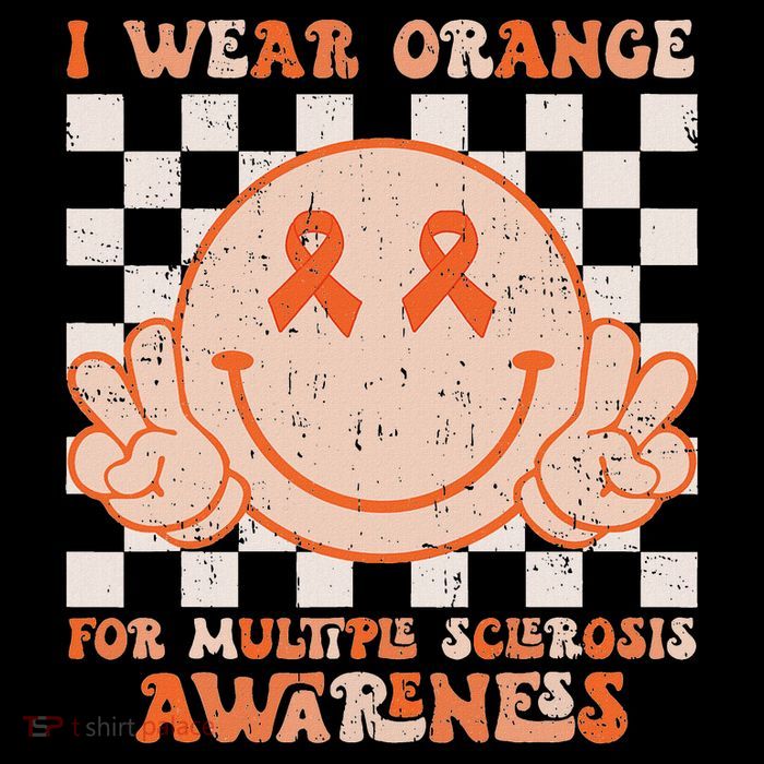 I Wear Orange For Multiple Sclerosis Awareness Ms Warrior Flatbill Hat