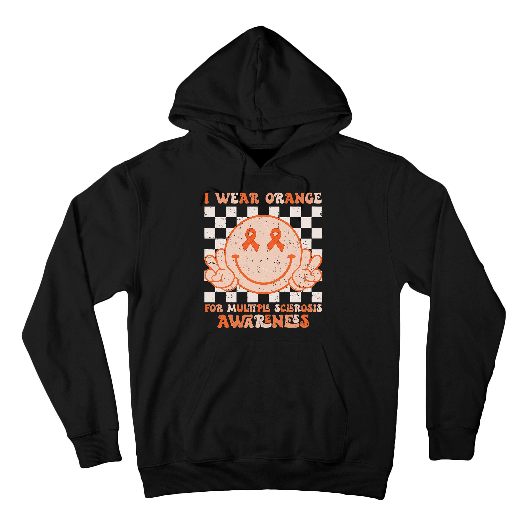 I Wear Orange For Multiple Sclerosis Awareness Ms Warrior Tall Hoodie