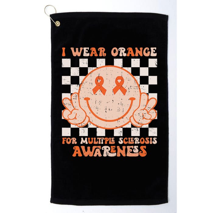 I Wear Orange For Multiple Sclerosis Awareness Ms Warrior Golf Towel