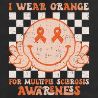 I Wear Orange For Multiple Sclerosis Awareness Ms Warrior Golf Towel