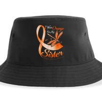 I Wear Orange For My Sister Ms Dragonfly Multiple Sclerosis Sustainable Bucket Hat