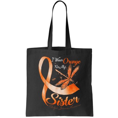 I Wear Orange For My Sister Ms Dragonfly Multiple Sclerosis Bag