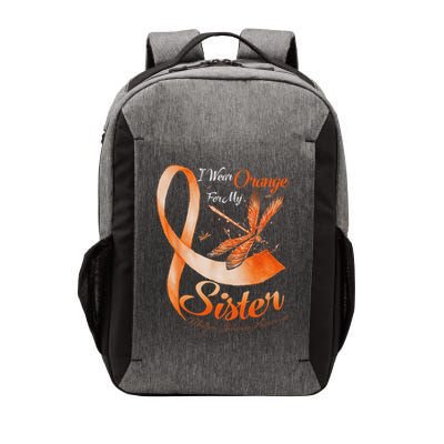I Wear Orange For My Sister Ms Dragonfly Multiple Sclerosis Vector Backpack