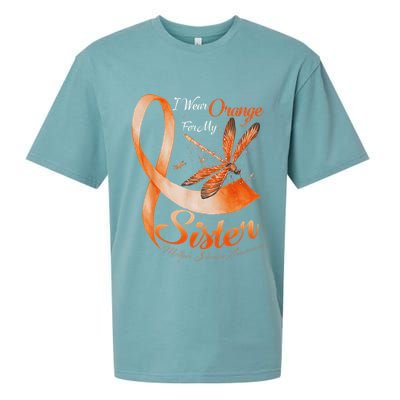 I Wear Orange For My Sister Ms Dragonfly Multiple Sclerosis Sueded Cloud Jersey T-Shirt