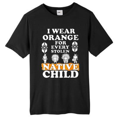 I Wear Orange For Every American Native Child Indian Pride Tall Fusion ChromaSoft Performance T-Shirt