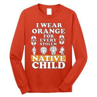 I Wear Orange For Every American Native Child Indian Pride Long Sleeve Shirt