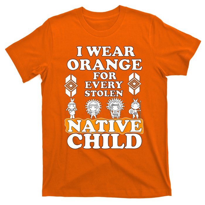 I Wear Orange For Every American Native Child Indian Pride T-Shirt