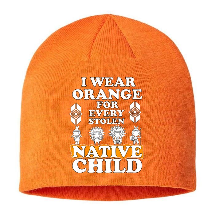 I Wear Orange For Every American Native Child Indian Pride Sustainable Beanie