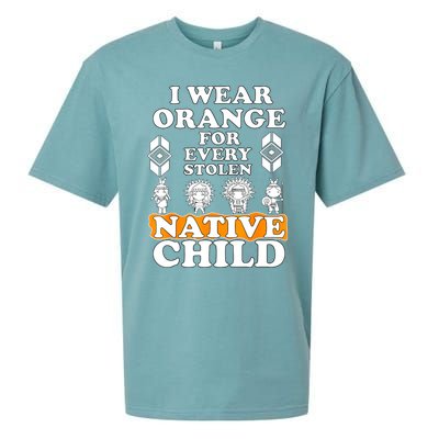 I Wear Orange For Every American Native Child Indian Pride Sueded Cloud Jersey T-Shirt