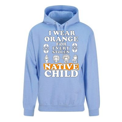 I Wear Orange For Every American Native Child Indian Pride Unisex Surf Hoodie