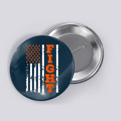 I Wear Orange Fight Kidney Cancer Awareness American Flag Button