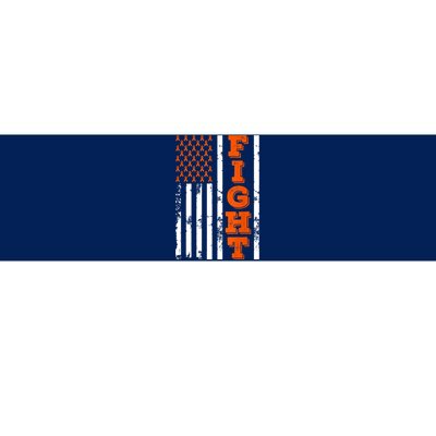 I Wear Orange Fight Kidney Cancer Awareness American Flag Bumper Sticker