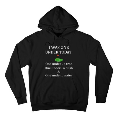 I Was One Under Today, Funny Golf Golfer Lovers Game Tee TShirt Hoodie